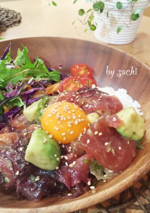 アボカドと海藻のアヒポキ丼☆ワンプレート-レシピのメイン写真