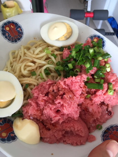 マグロつけ麺 1人分150円-レシピのメイン写真