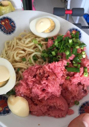 マグロつけ麺 1人分150円-レシピのメイン写真