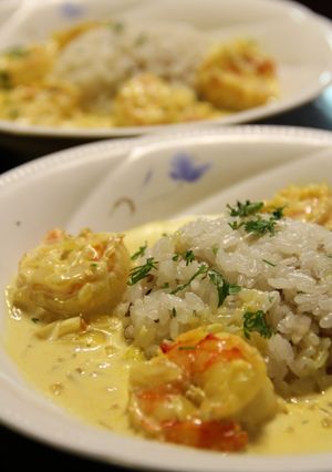 特別な日に！えびのサフランクリームご飯-レシピのメイン写真