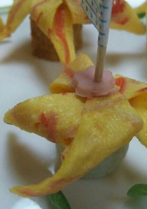 薄焼き卵焼きの風車☆-レシピのメイン写真
