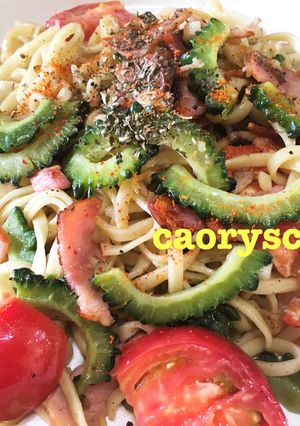 ゴーヤとトマトのペペロンチーノ焼きそば-レシピのメイン写真
