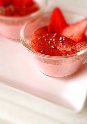 ♪苺のとろとろお豆腐チーズムース♪-レシピのメイン写真