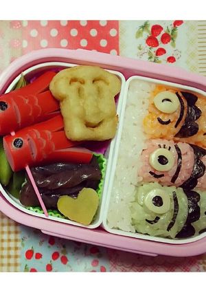 キャラ弁❤鯉のぼり❤幼稚園お弁当❤-レシピのメイン写真