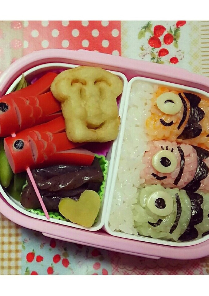 キャラ弁❤鯉のぼり❤幼稚園お弁当❤-レシピのメイン写真