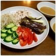自家製ゴマだれで棒棒鶏風サラダ