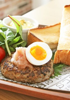 和風ハンバーグ　～タルタルディップ～　-レシピのメイン写真