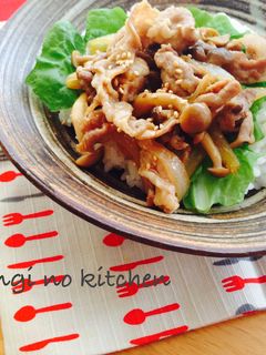 簡単!お昼ご飯に!焼肉のたれ×味噌で豚丼-レシピのメイン写真