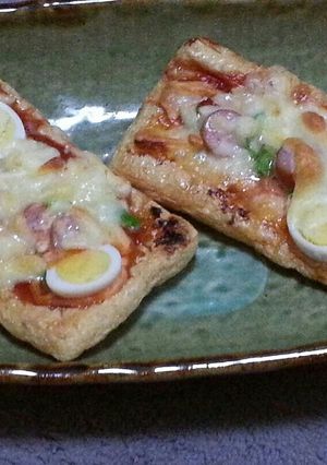 お揚げさんピザ-レシピのメイン写真
