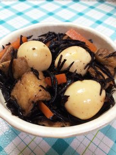 うずらの卵入りひじき煮-レシピのメイン写真