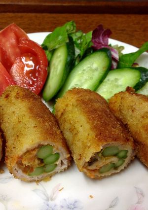 サクッうま！キムチとアスパラの肉巻き-レシピのメイン写真