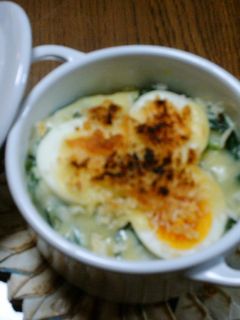 ほうれん草とゆで卵のグラタン-レシピのメイン写真