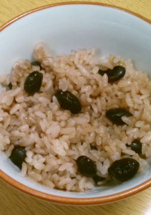 香ばしい黒豆ご飯(無塩)-レシピのメイン写真