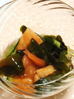 トマトとわかめのさっぱり酢の物-レシピのメイン写真
