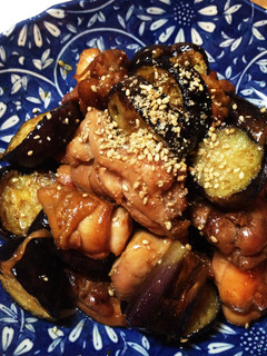 鶏肉の照り焼きと茄子の柚子胡椒和え-レシピのメイン写真