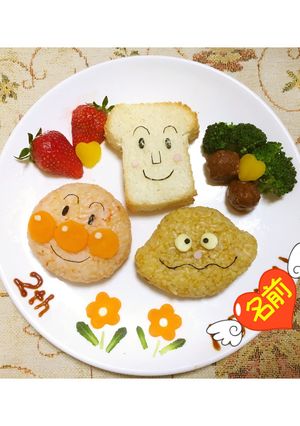アンパンマン 誕生日プレート-レシピのメイン写真