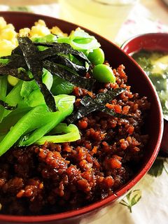 大人のそぼろ丼-レシピのメイン写真