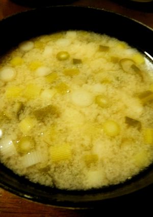 ミョウガの茎（ミョウガタケ)の味噌汁-レシピのメイン写真