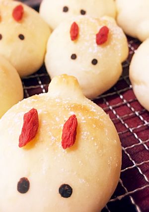 うさぎパン (手捏ね)-レシピのメイン写真