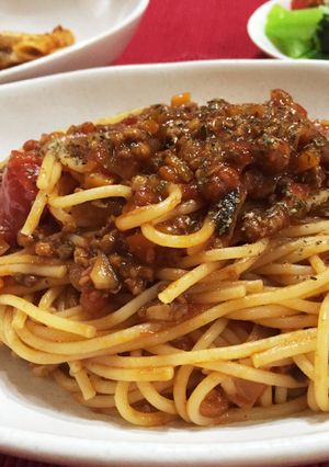簡単本格、ボロネーゼミートソースパスタ-レシピのメイン写真