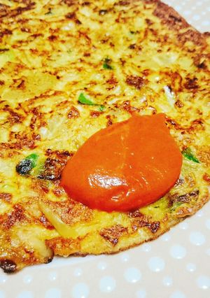 カレー粉風味のスペイン風オムレツ♪節約♪-レシピのメイン写真