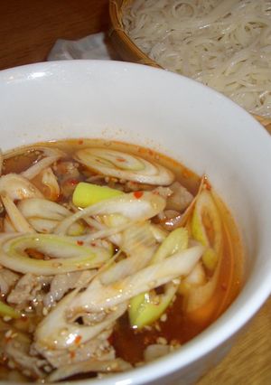ピリ辛中華つけ麺素麺　お酢入りさっぱり☆-レシピのメイン写真