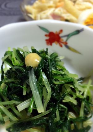 シンプル✿水菜の辛し和え-レシピのメイン写真
