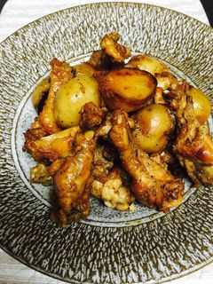 手羽元と新じゃがの炒め煮♪-レシピのメイン写真