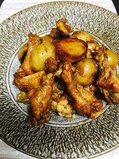 手羽元と新じゃがの炒め煮♪-レシピのメイン写真