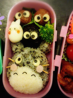 トトロまっくろくろすけキャラ弁簡単-レシピのメイン写真