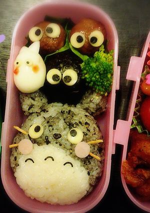 トトロまっくろくろすけキャラ弁簡単-レシピのメイン写真