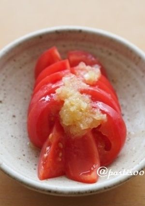 簡単♪トマトの酢玉ねぎがけ-レシピのメイン写真