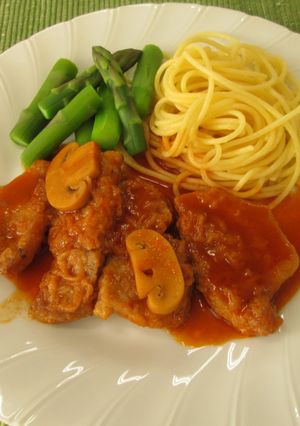 懐かし料理『ポークチャップ』-レシピのメイン写真