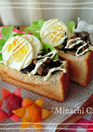 忙しい朝にも簡単♪ひじきの煮物でポケサン-レシピのメイン写真
