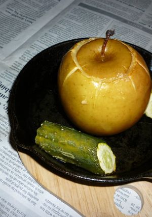 ニトスキでスペイン風丸ごと焼きリンゴv2-レシピのメイン写真