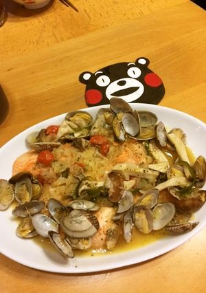 簡単！鮭のアクアパッツァ-レシピのメイン写真