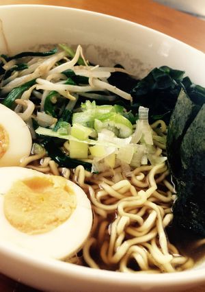 一工夫で！即席麺が本格煮干しラーメン！-レシピのメイン写真