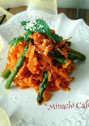 ヘルシー♪切り干し大根トマトパスタ仕立て-レシピのメイン写真