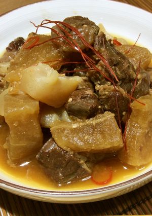 圧力鍋で、牛すじの煮込み-レシピのメイン写真
