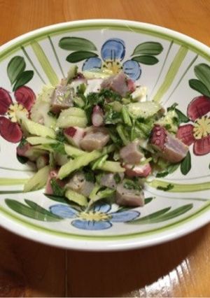 パクチーの海鮮サラダ♪-レシピのメイン写真