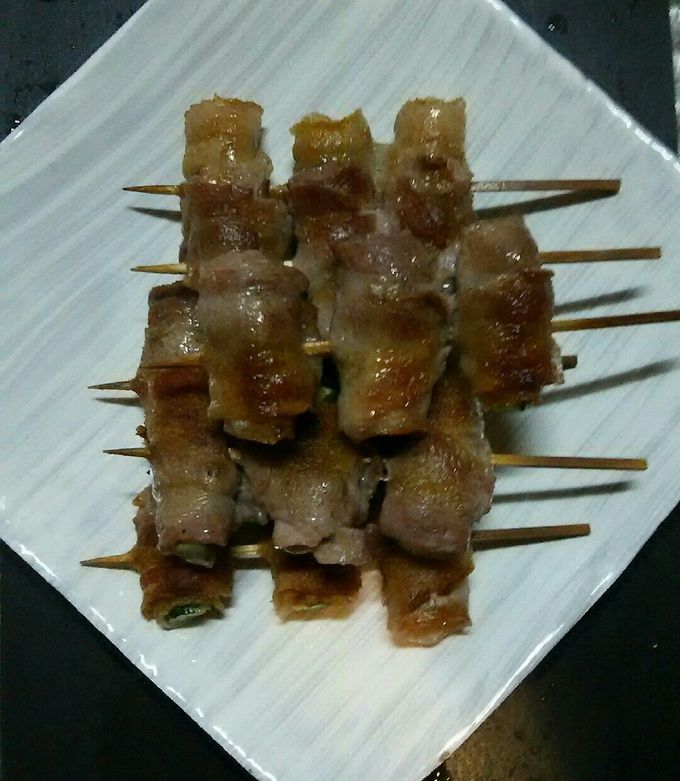 豚バラスライスしそ巻き串焼き-レシピのメイン写真