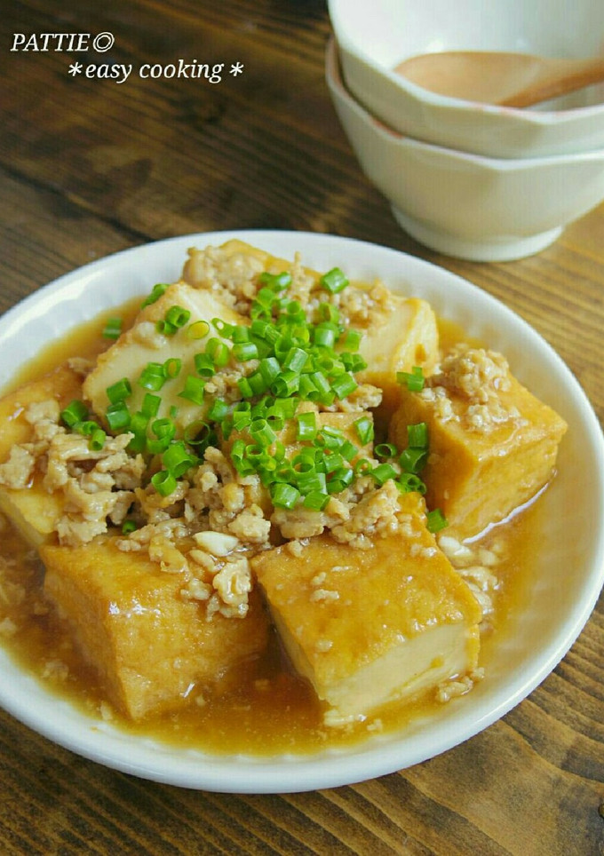 ☆簡単☆厚揚げの鶏そぼろあんかけ-レシピのメイン写真