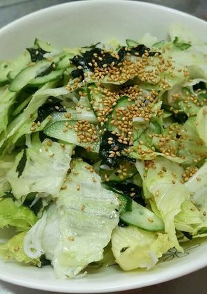 ごま塩海苔シラスサラダ-レシピのメイン写真
