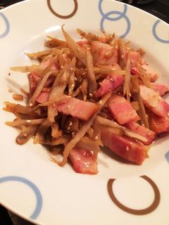 ベーコンきんぴら-レシピのメイン写真
