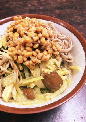 極秘のグリーンカレー納豆蕎麦-レシピのメイン写真