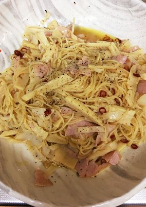 簡単*たけのこ*ペペロンチーノ*絶品-レシピのメイン写真