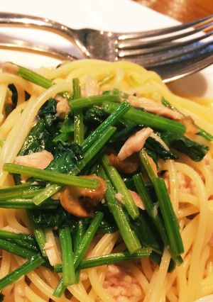 ほうれん草とツナのオイルパスタ-レシピのメイン写真