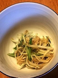 なめ茸ともやしの食感炒め-レシピのメイン写真