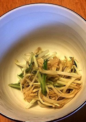なめ茸ともやしの食感炒め-レシピのメイン写真