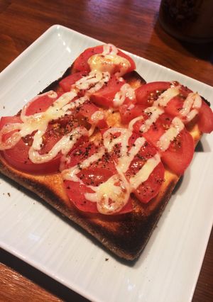 ざくざくトマトトースト-レシピのメイン写真